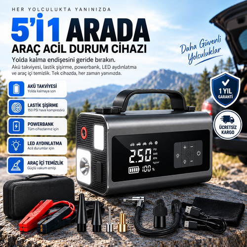 AutoReady 5'i 1 Arada Acil Durum Cihazı